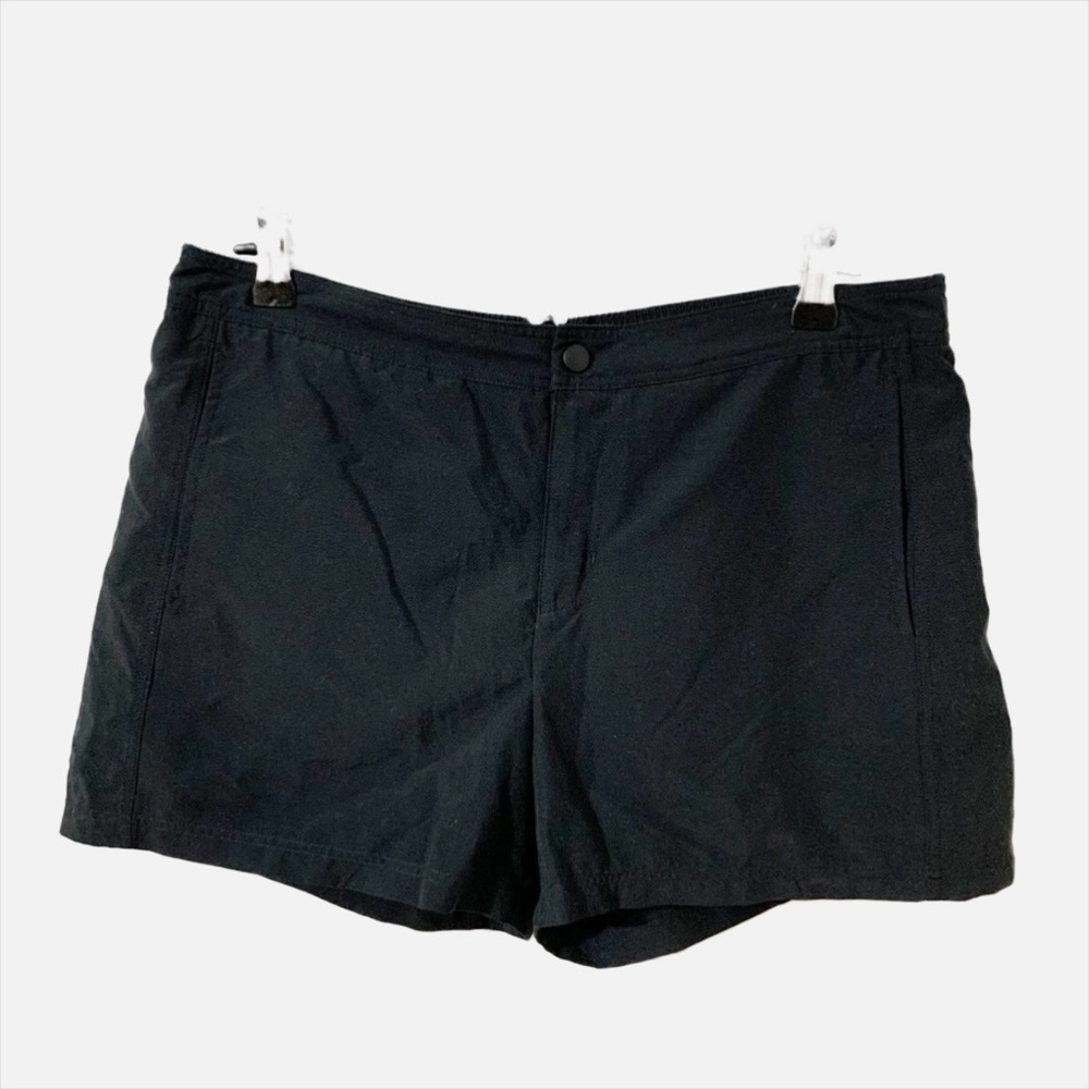 Lands’ End Swim Shorts Mid Rise Swim Shorts Snap Closure with Zip Fly Pockets ⬛️
